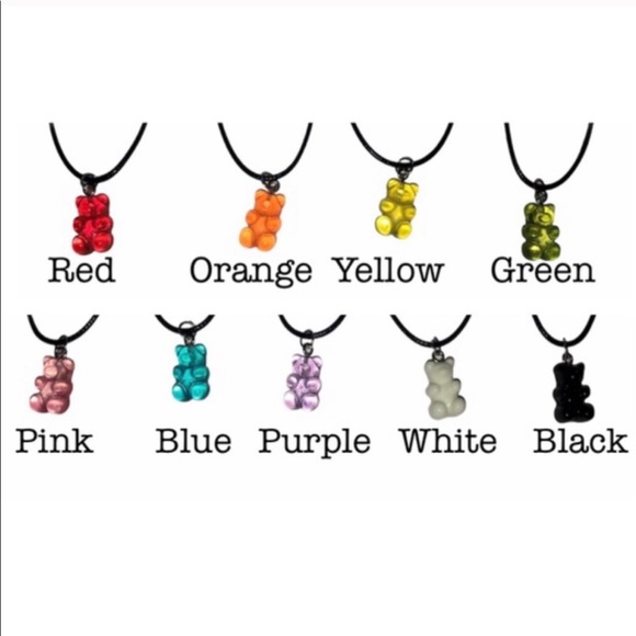 (1PC) GUMMY BEAR NECKLACE - Pick The Color - Picture 14 of 14